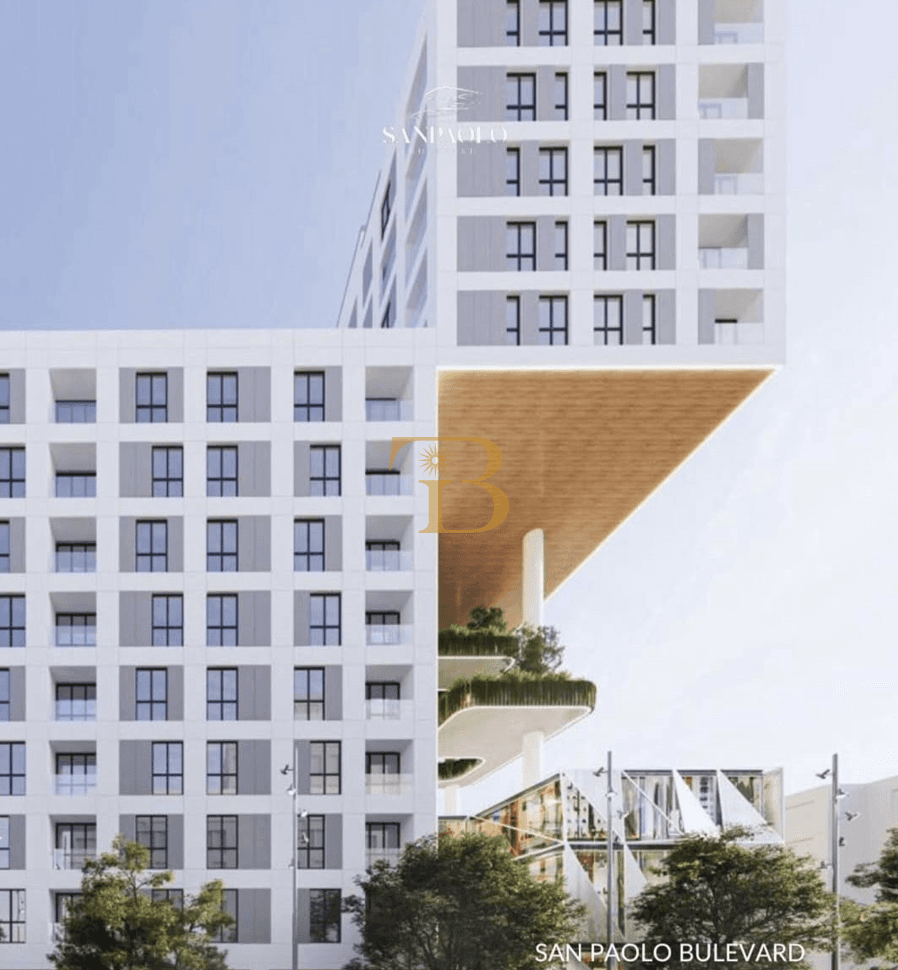 San Paolo Bulevard, Tiranë, Shqipëri — projekt ndërtimi Pakt Group SHPK